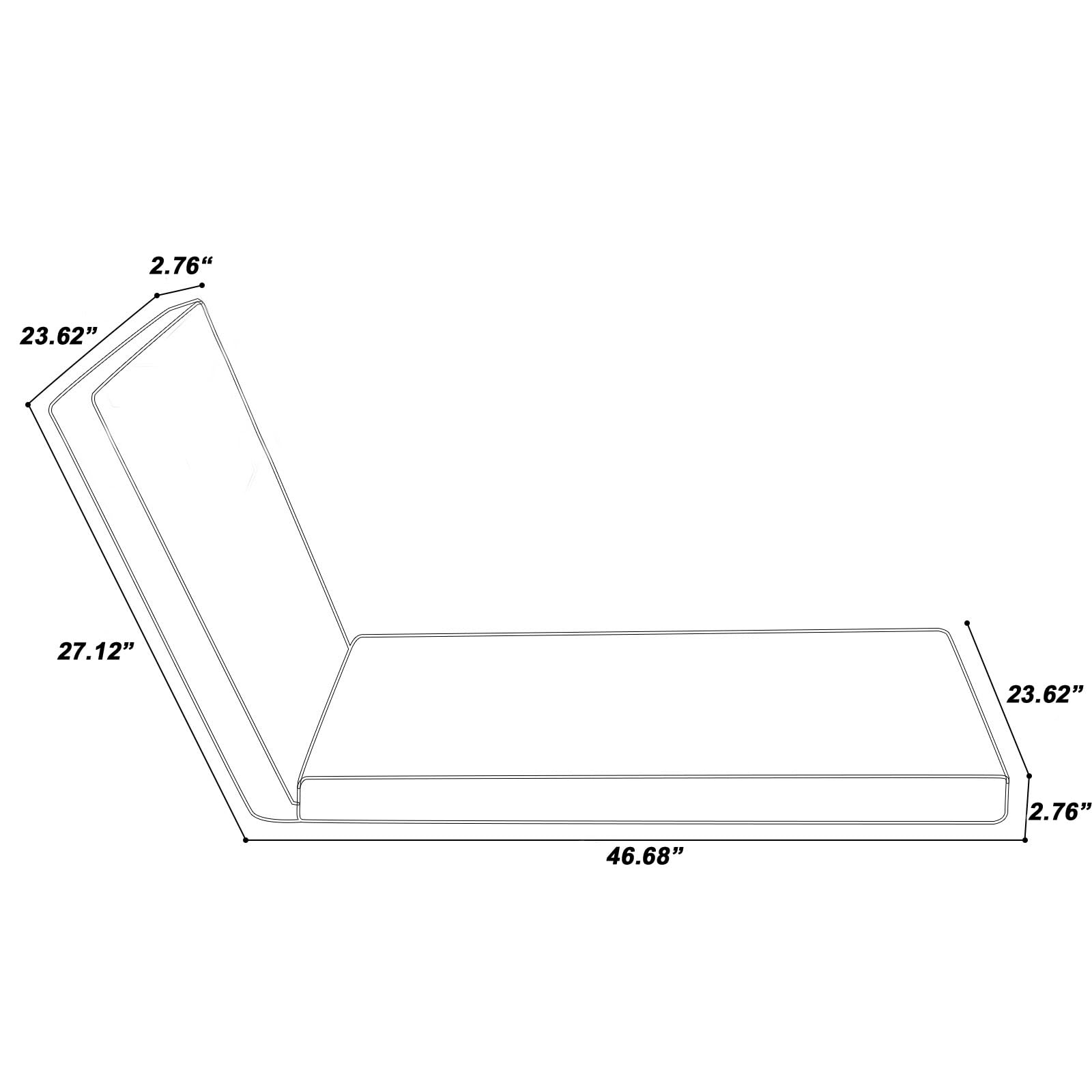 Only choice detail of adjustable buckles and side straps securing cushion for stable seating