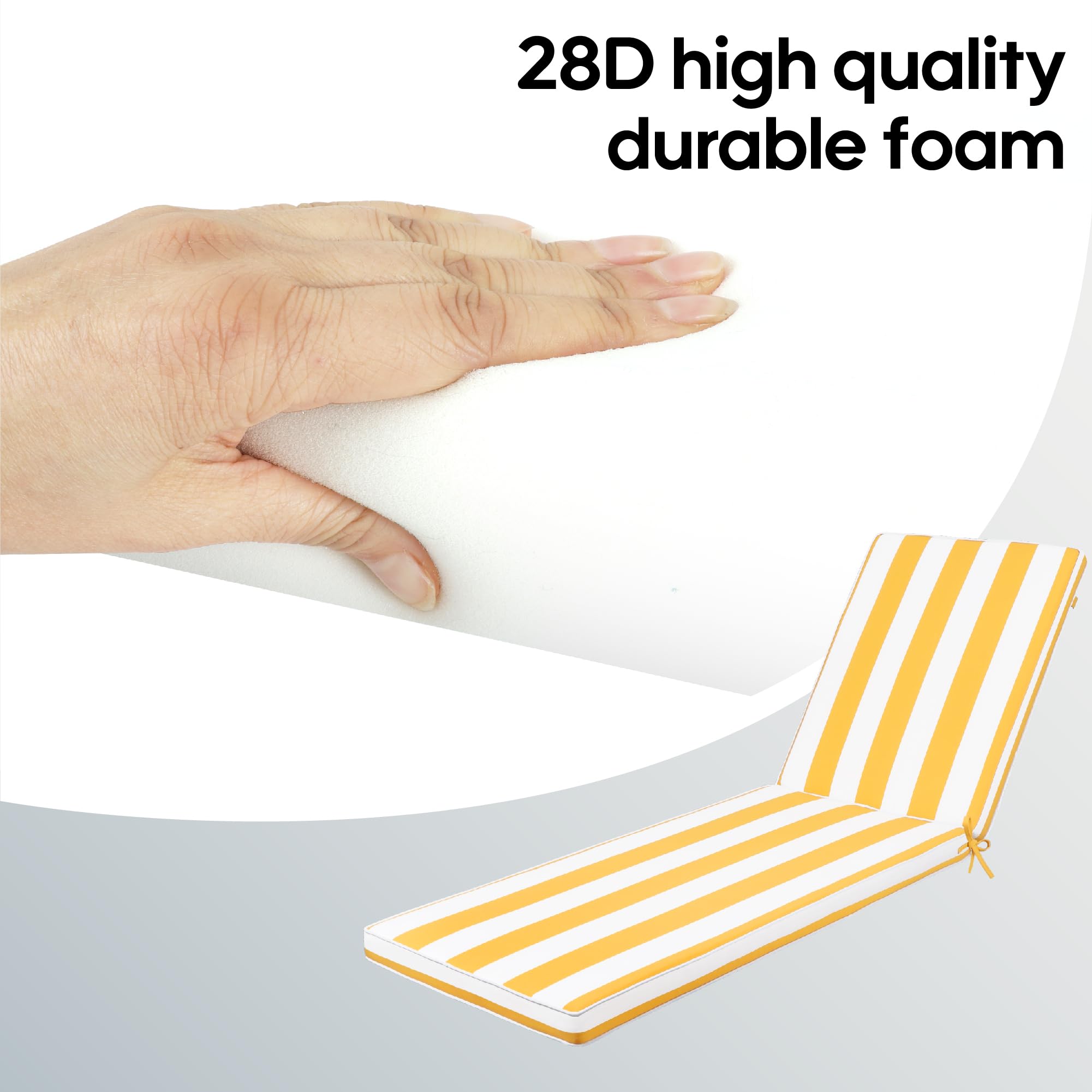 Only choice fastening straps shown attached to chair securing cushions in place