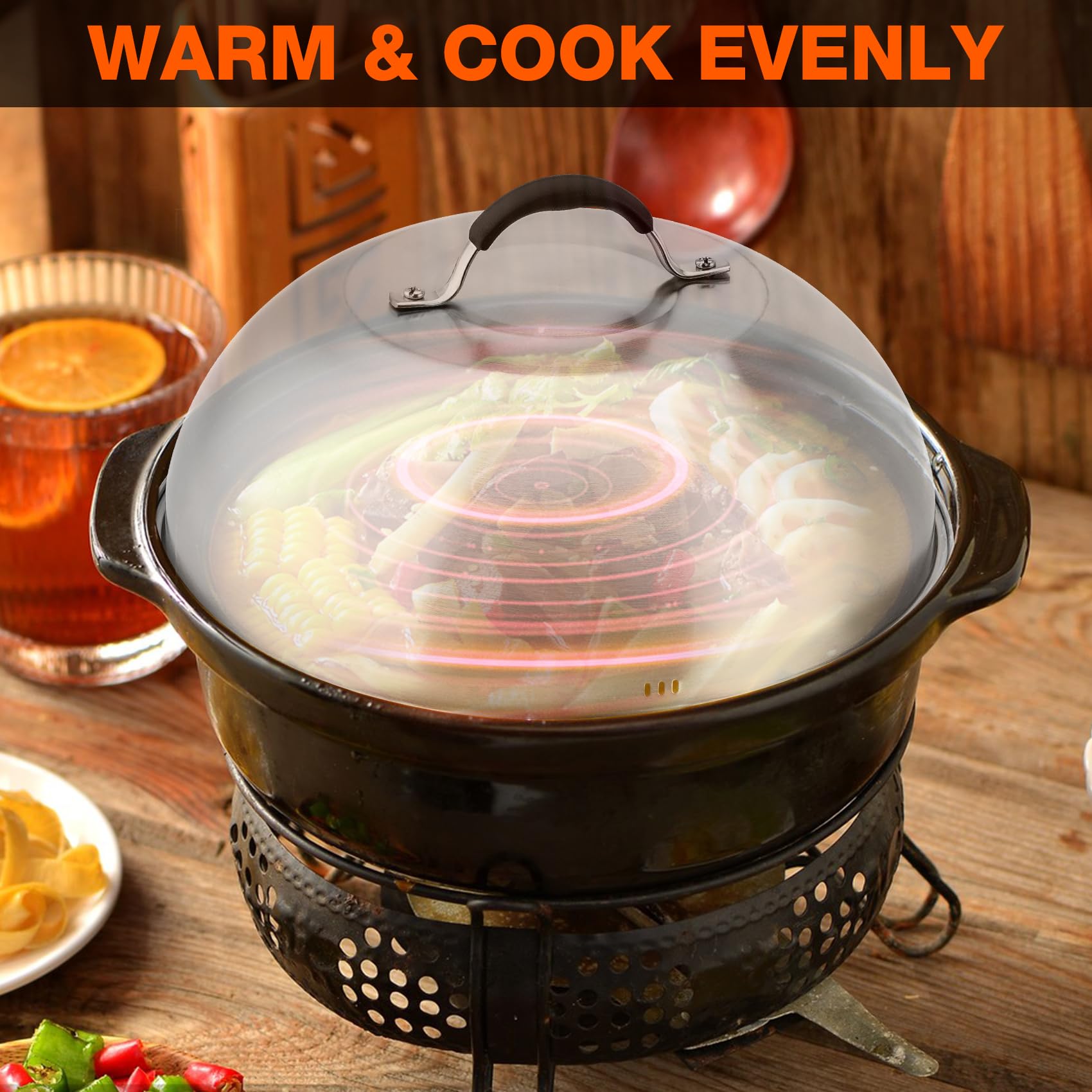 onlyfire 9-inch dome on grill over burger illustrating faster cheese melting benefit