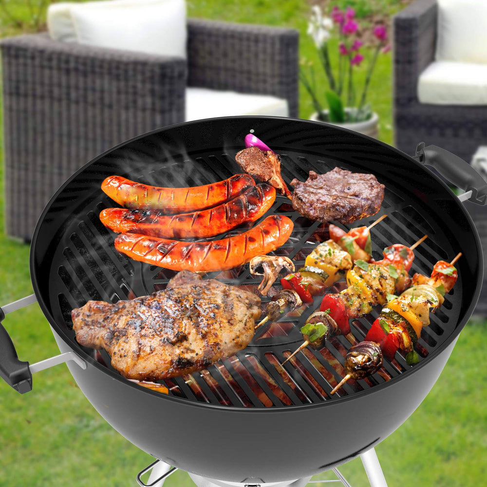 onlyfire adding charcoal through inner grate for safe easy fuel topping benefit