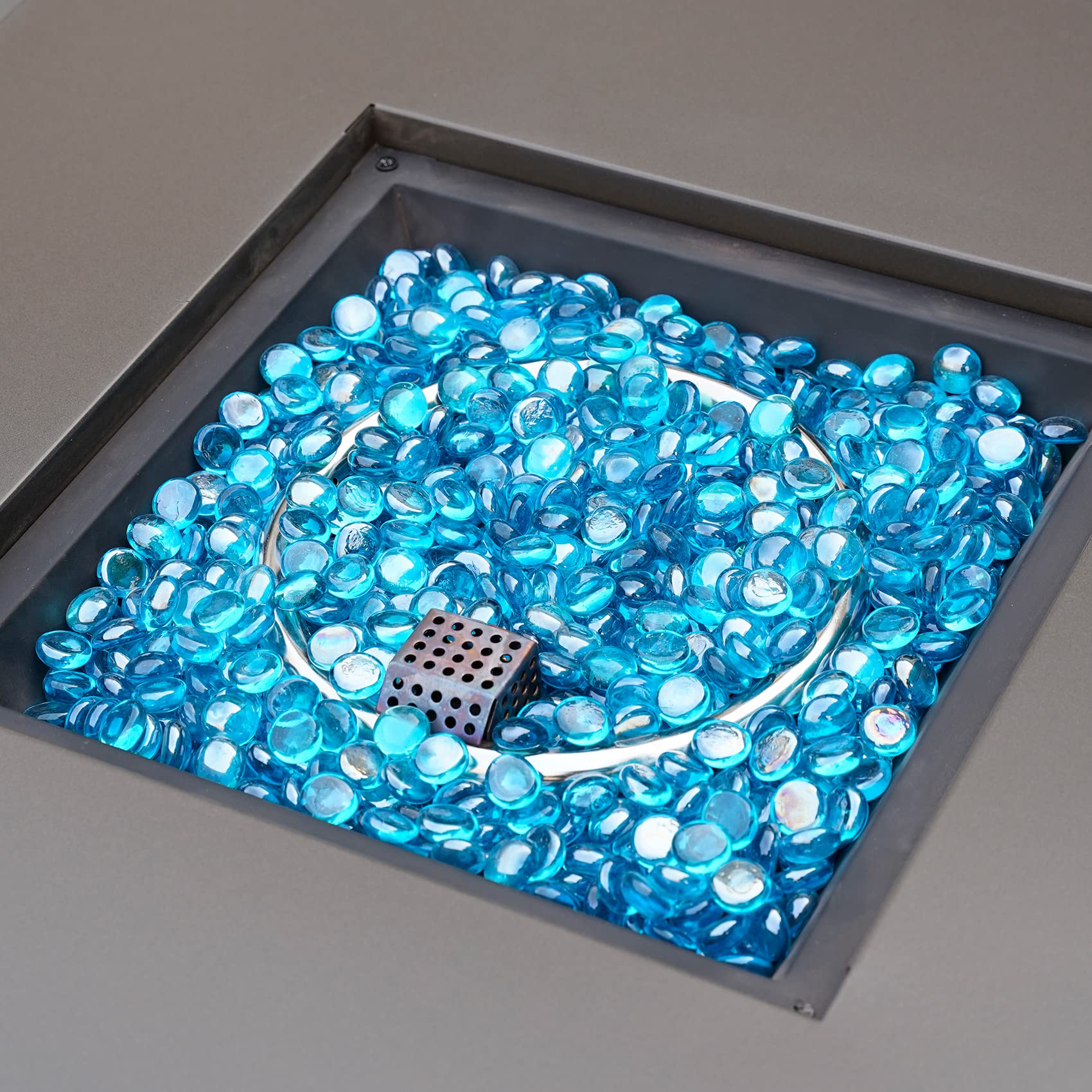 OnlyFire beads as aquarium substrate providing safe decor