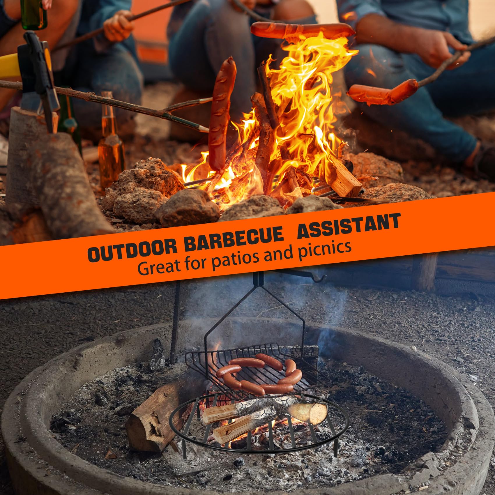 onlyfire in backyard lifestyle scene showing reliable fire pit centerpiece