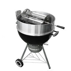 onlyfire basket filled with vegetables showing even browning advantage