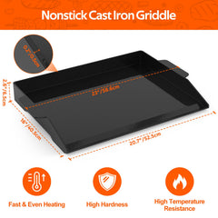 Onlyfire Chef close-up of enamel surface highlighting smooth nonstick finish for easy release