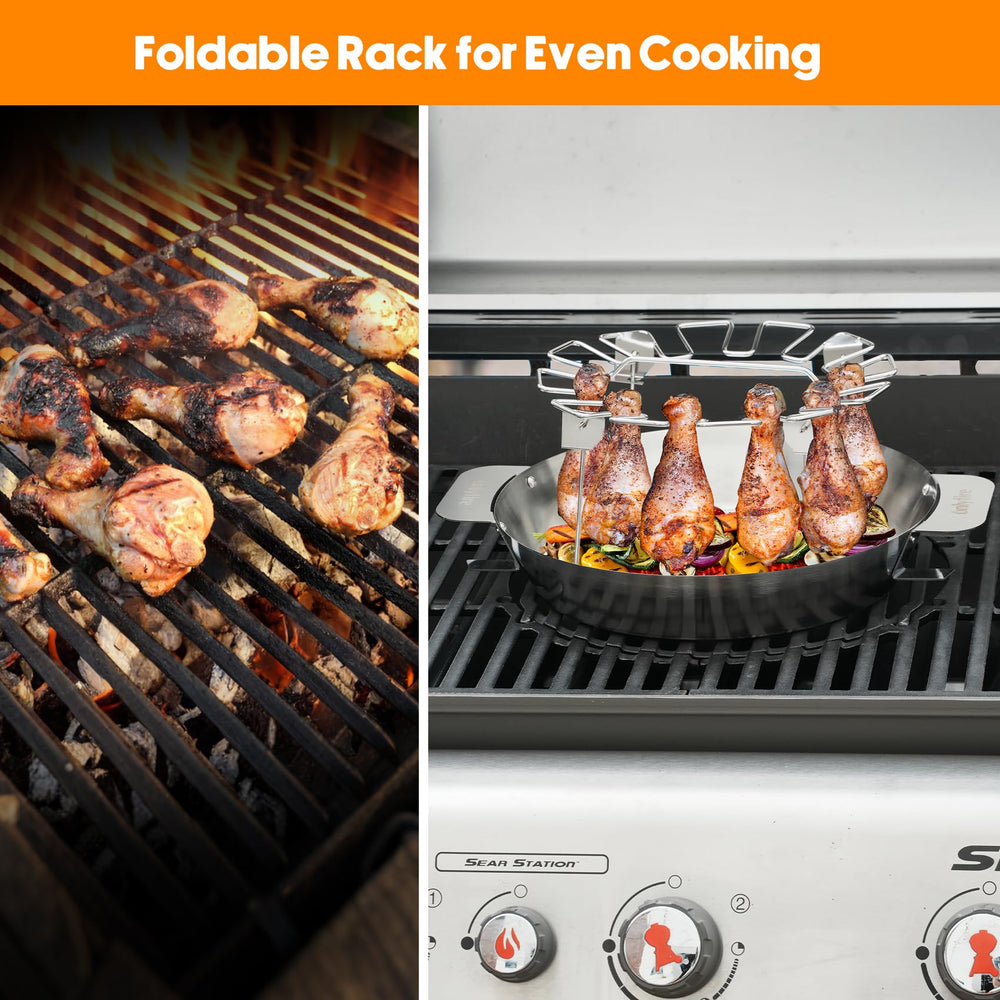 Onlyfire Chef folded flat for compact storage and space-saving convenience