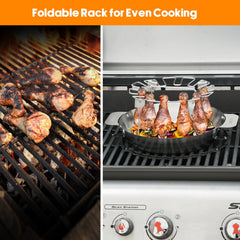 Onlyfire Chef folded flat for compact storage and space-saving convenience
