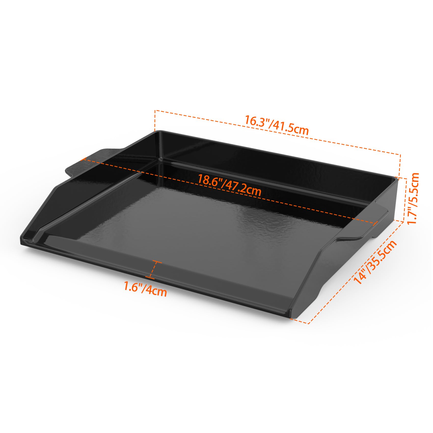 onlyfire close-up of enamel surface highlighting smooth nonstick finish and easy cleanup