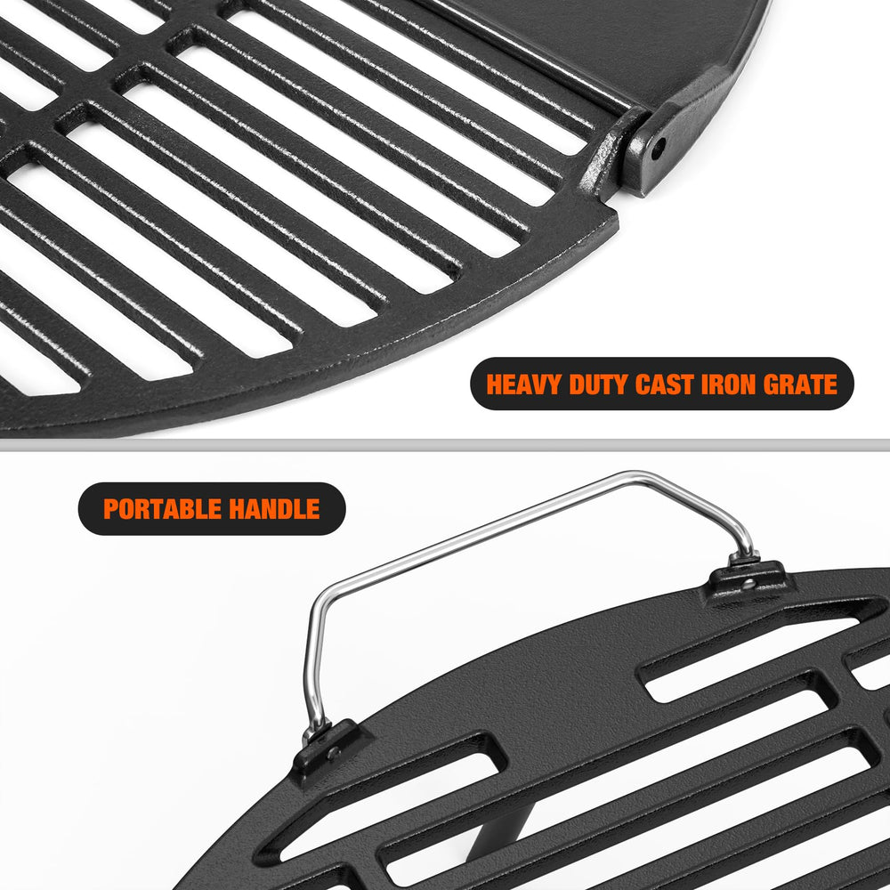 onlyfire close-up grill ridges producing professional sear marks