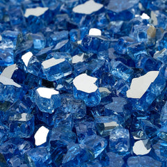 OnlyFire close-up of 1/2 inch tempered beads showing reflective sparkle and durability