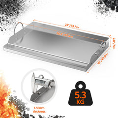 onlyfire close-up stainless steel surface highlighting smooth finish for easy cleaning