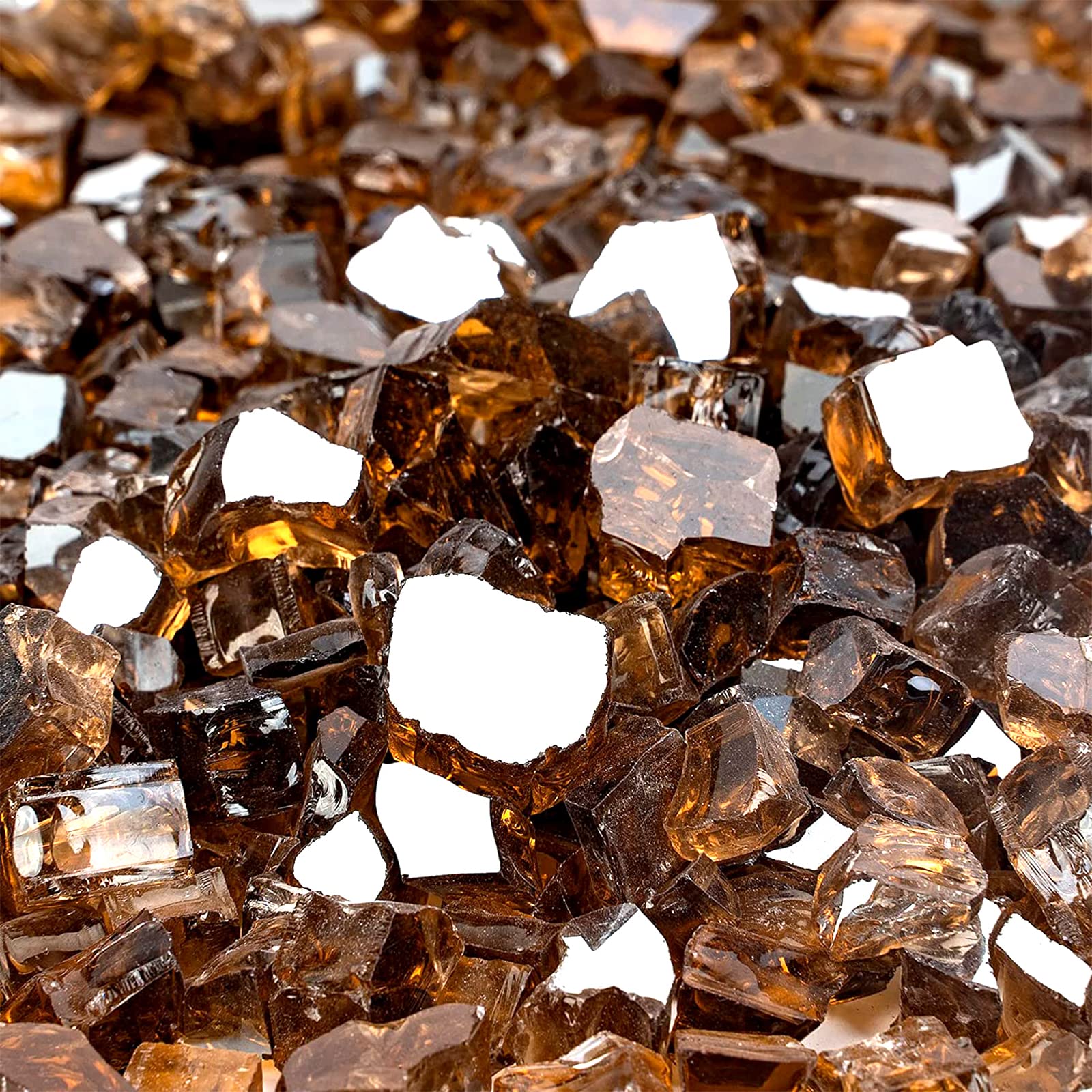 Onlyfire close-up of 1/4 inch glass texture enhancing reflective sparkle