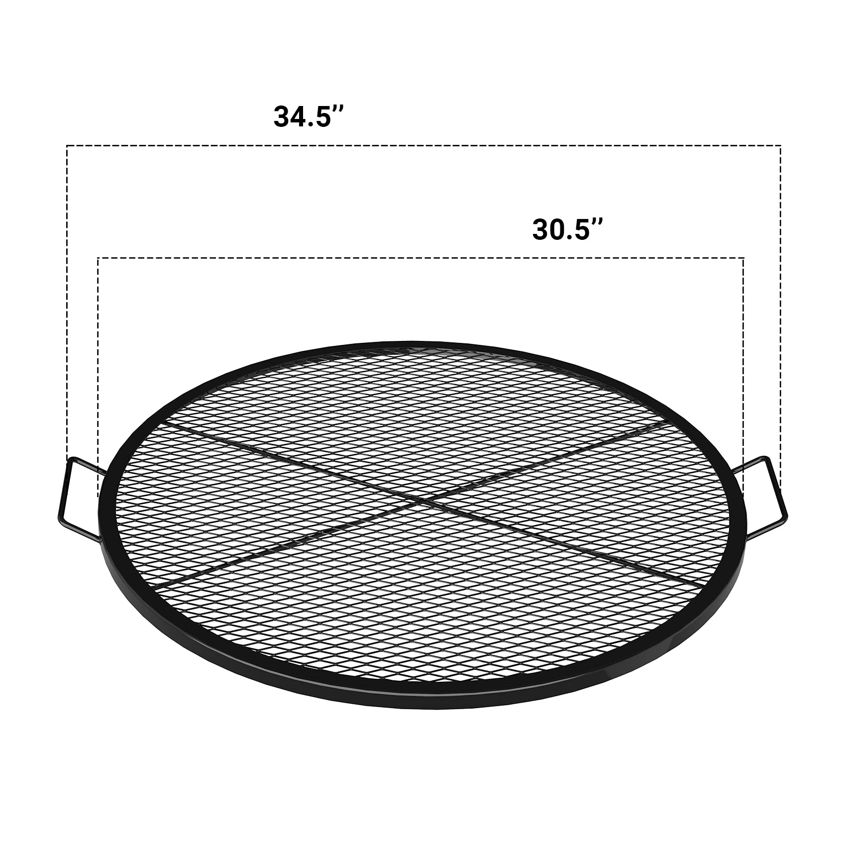 onlyfire close-up of X-marks diamond mesh showing secure hold for small foods