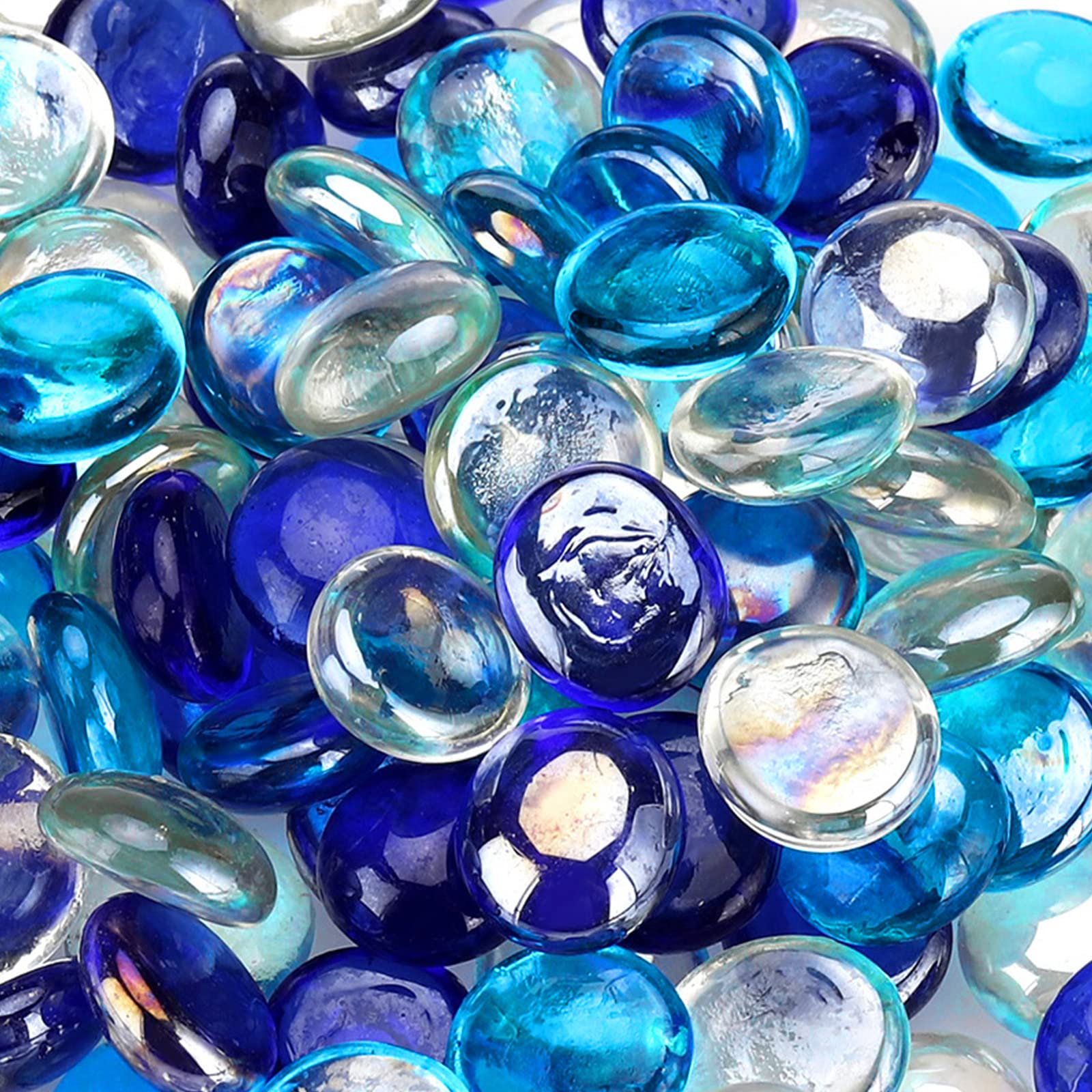 OnlyFire close-up of high-luster glass bead texture reflecting light beautifully