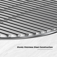 onlyfire close-up of stainless steel bars highlighting rust resistance