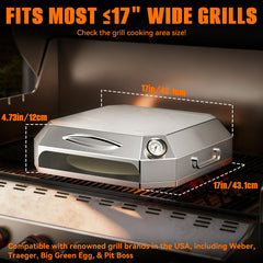 Onlyfire stainless steel chamber close-up showing durable construction benefit