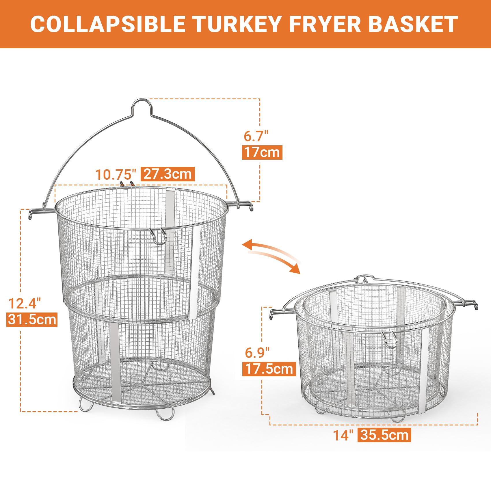 Onlyfire close-up of 304 stainless steel weave highlighting durable rust-resistant finish
