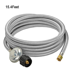onlyfire hose connected to outdoor grill demonstrating safe extended placement