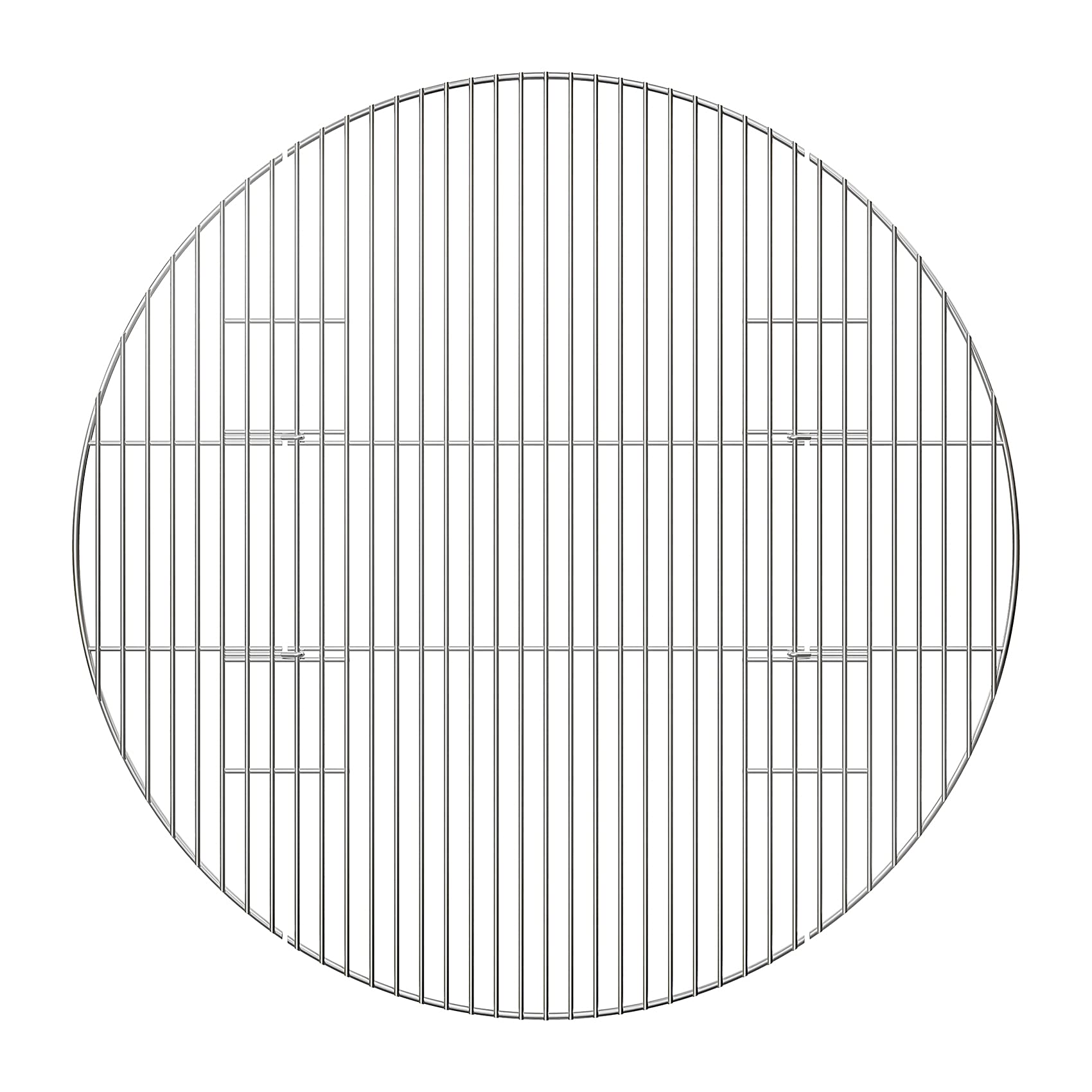 onlyfire front view of 30-inch round stainless grate showing full cooking surface for larger meals