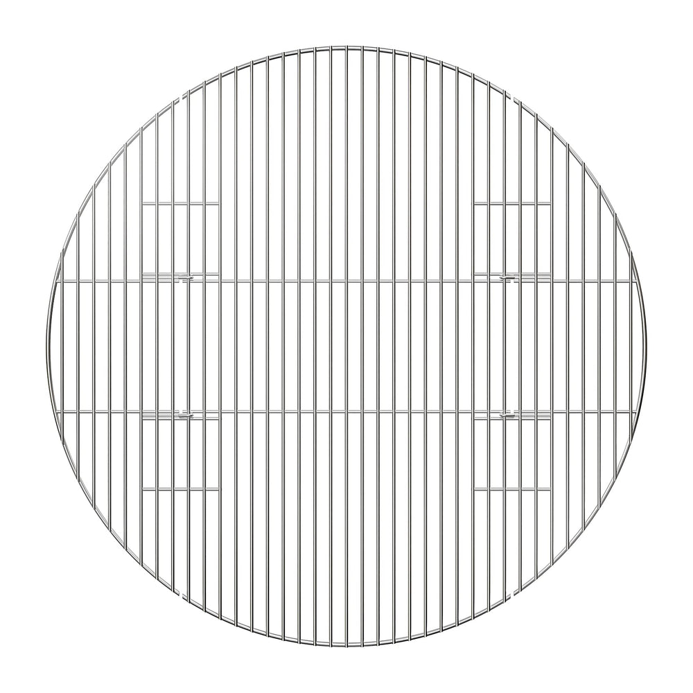 onlyfire front view of 30-inch round stainless grate showing full cooking surface for larger meals