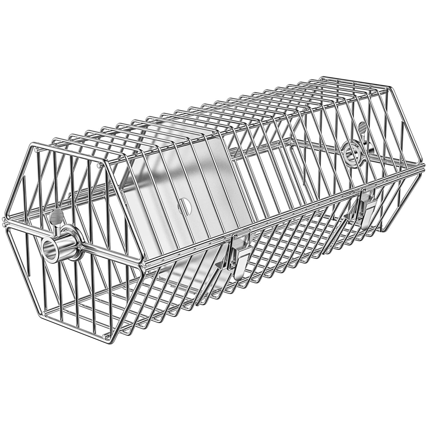 onlyfire front view of 17-inch basket showing secure containment and sturdy design