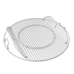 onlyfire front view cooking grate showing full plated-steel ring and removable center, easy upgrade benefit