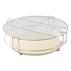 onlyfire front view of full grate system showing expanded cooking surface and versatility