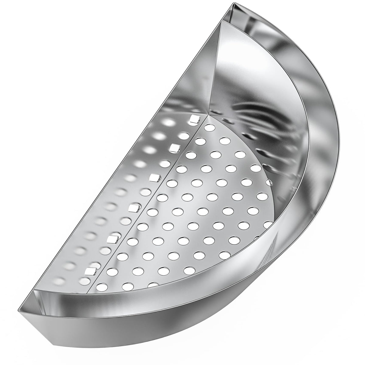 onlyfire front view of half moon basket showing shape and fit benefit durable design