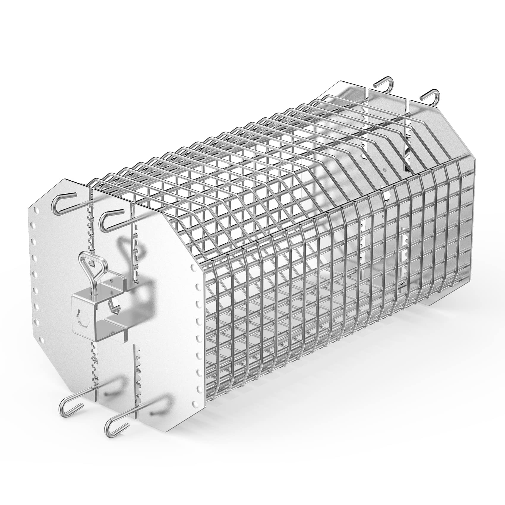 onlyfire front view octagonal basket showing stable rotisserie fit and even cooking