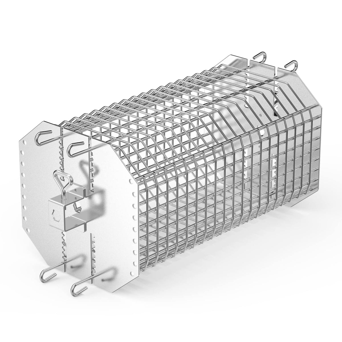 onlyfire front view octagonal basket showing stable rotisserie fit and even cooking