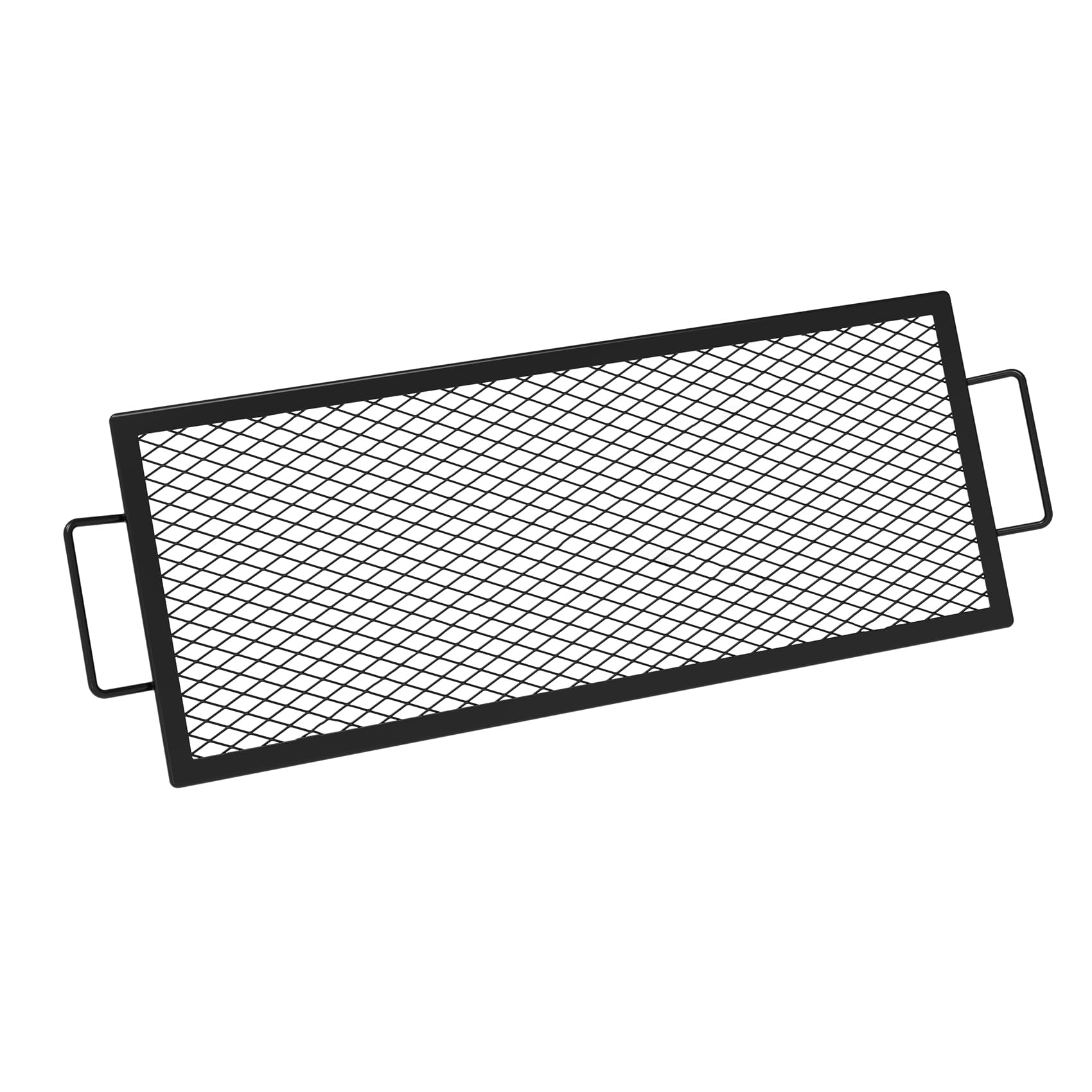 onlyfire front view of full 36x15 inch grate showing wide cooking surface and structure
