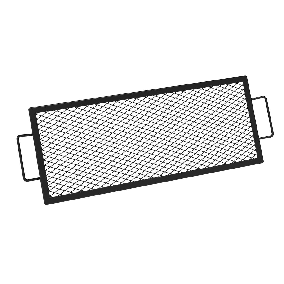 onlyfire front view of full 36x15 inch grate showing wide cooking surface and structure