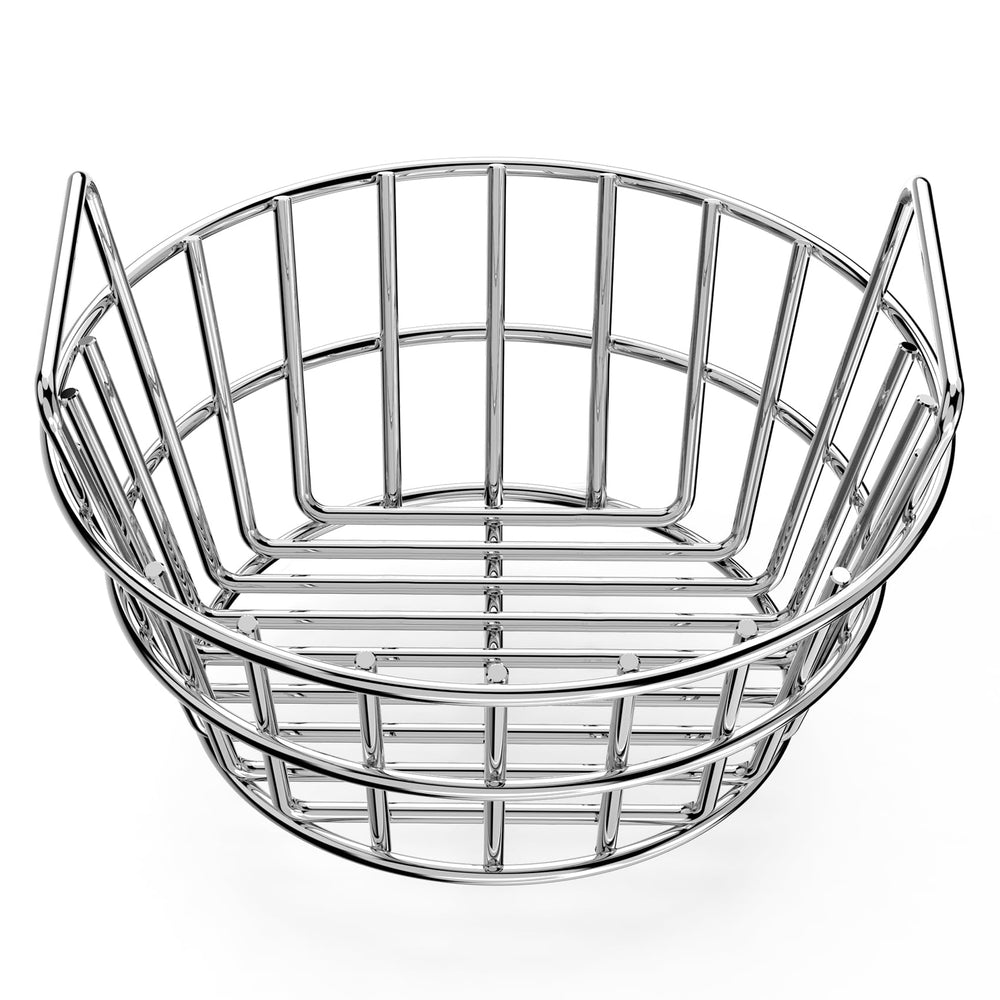 onlyfire front view of basket showing fit and stable placement