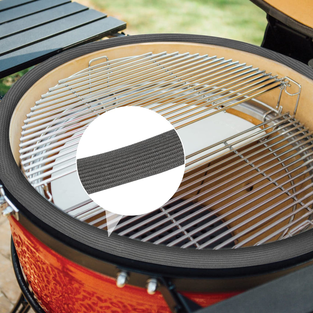 Onlyfire lifestyle shot at backyard barbecue showing reliable temperature control