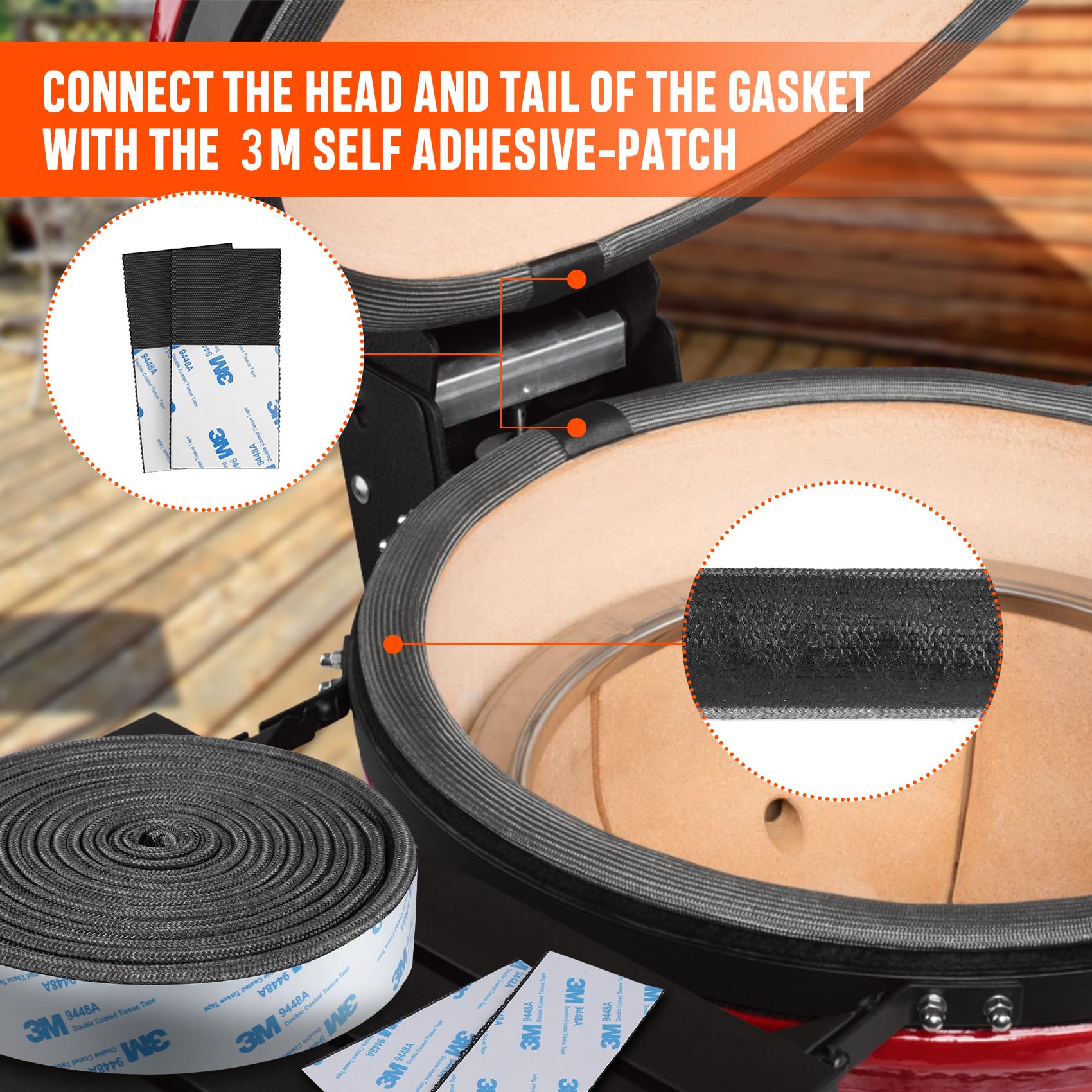 Onlyfire peel-and-stick adhesive backing revealed for fast tool-free installation
