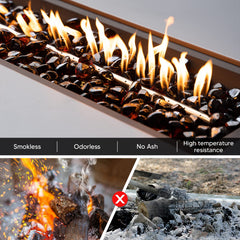 onlyfire glass held in hand to show scale and size, helpful for planning coverage