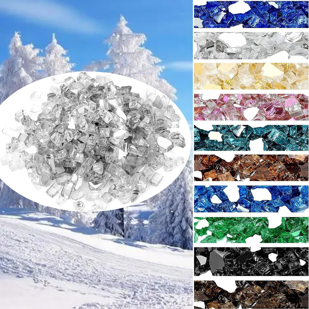Onlyfire glass spread across a propane burner highlighting safe coverage