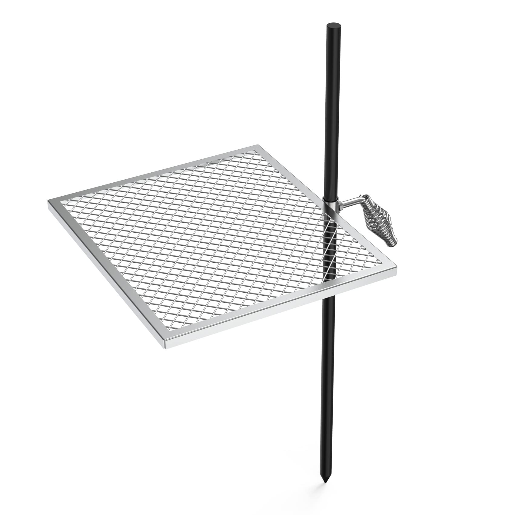 onlyfire front grate view showing sturdy stainless-steel cooking surface and portability