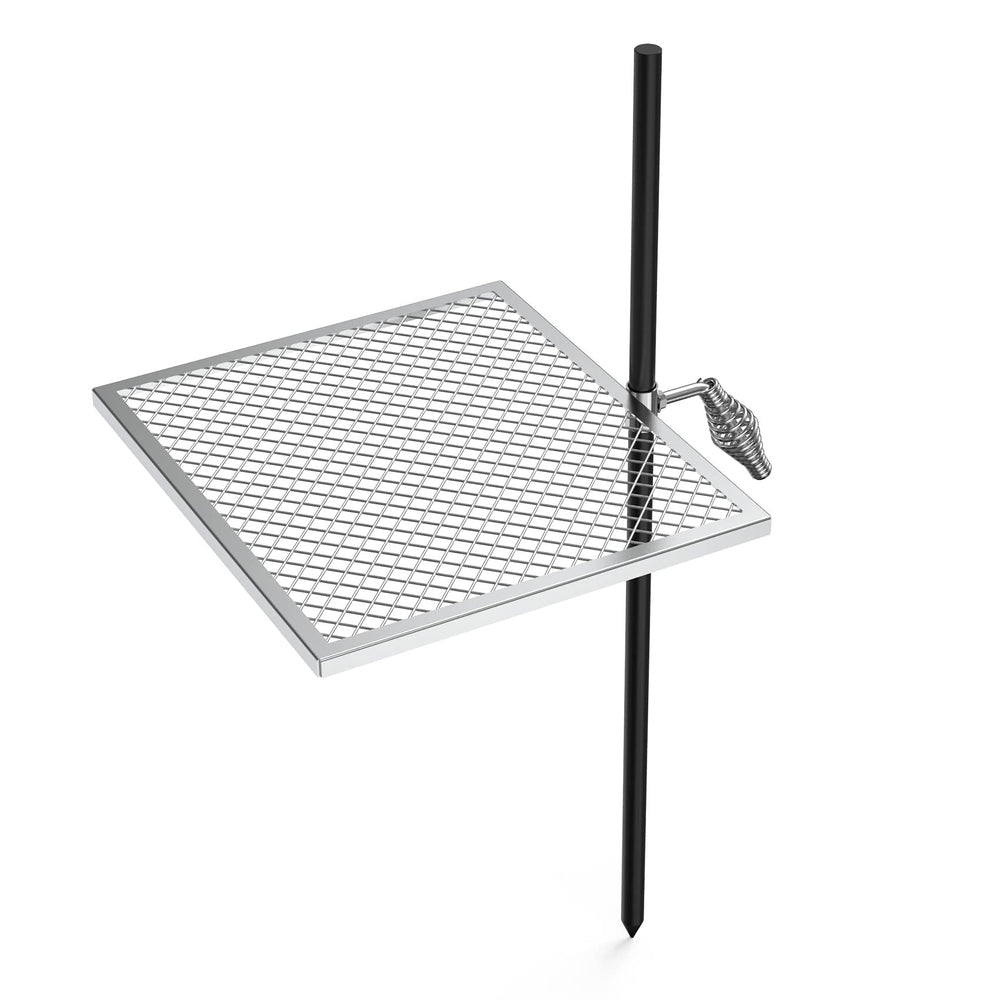 onlyfire front grate view showing sturdy stainless-steel cooking surface and portability