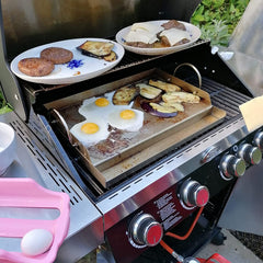 onlyfire grease trough detail capturing drippings management for cleaner, safer cooking