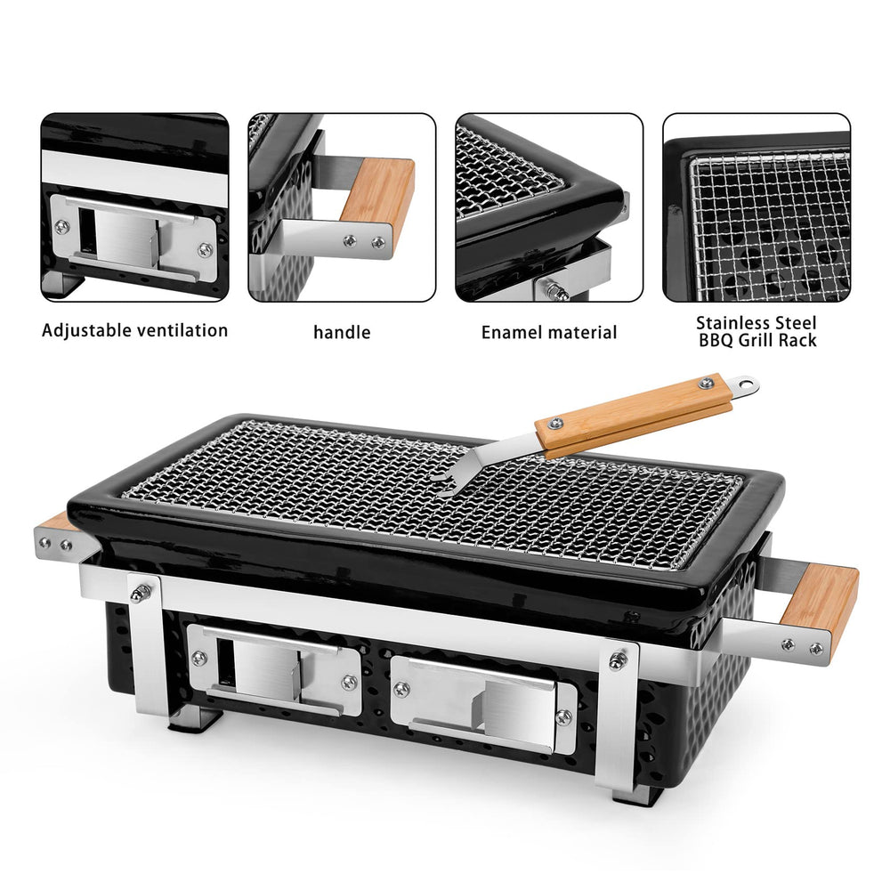 ONLYFIRE GRILLS assembled on stand ready to grill for portable convenience