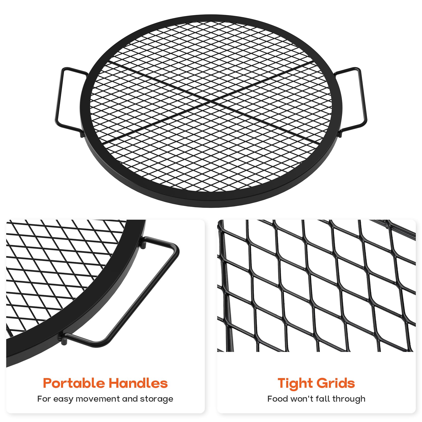 onlyfire handle detail with heat-resistant grip for safe repositioning benefit
