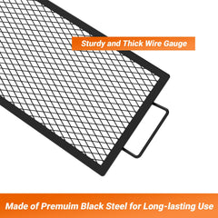 onlyfire handle detail highlighting solid steel handles for easy repositioning