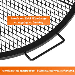 onlyfire integrated handle detail for safe repositioning and easier fire tending