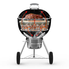 onlyfire ceramic heat deflector detail preventing direct flame and burnt food