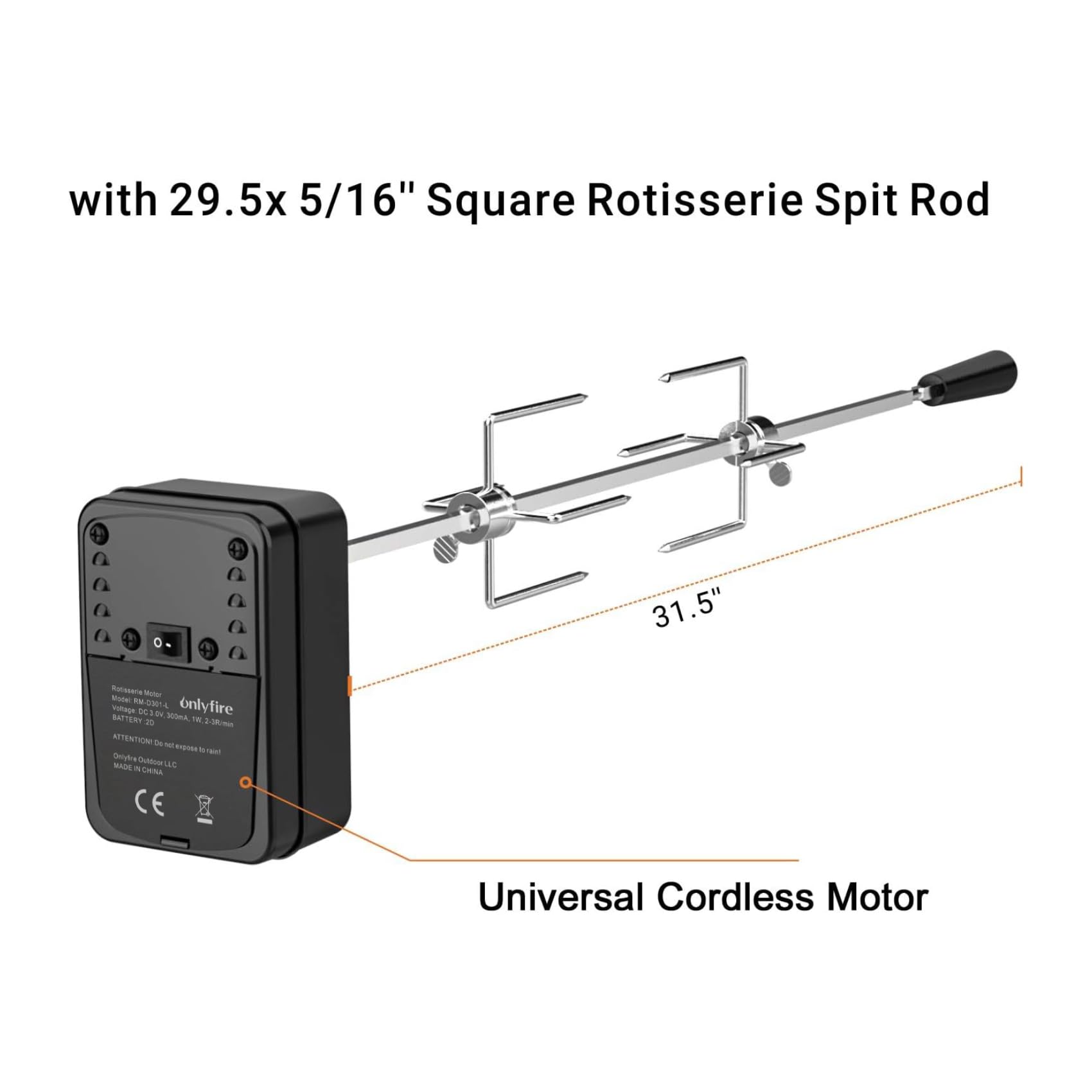 onlyfire height adjust hand crank image demonstrating quick grate height control for precise cooking