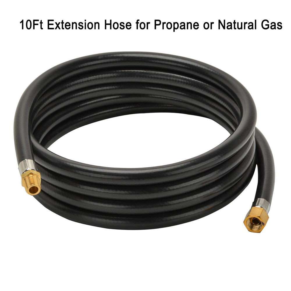 onlyfire hose laid flat to display 10-foot length and flexible profile benefit