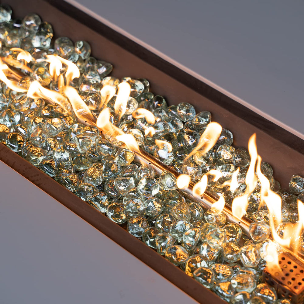 onlyfire used as vase filler and decor, brand displayed and adding decorative color accent