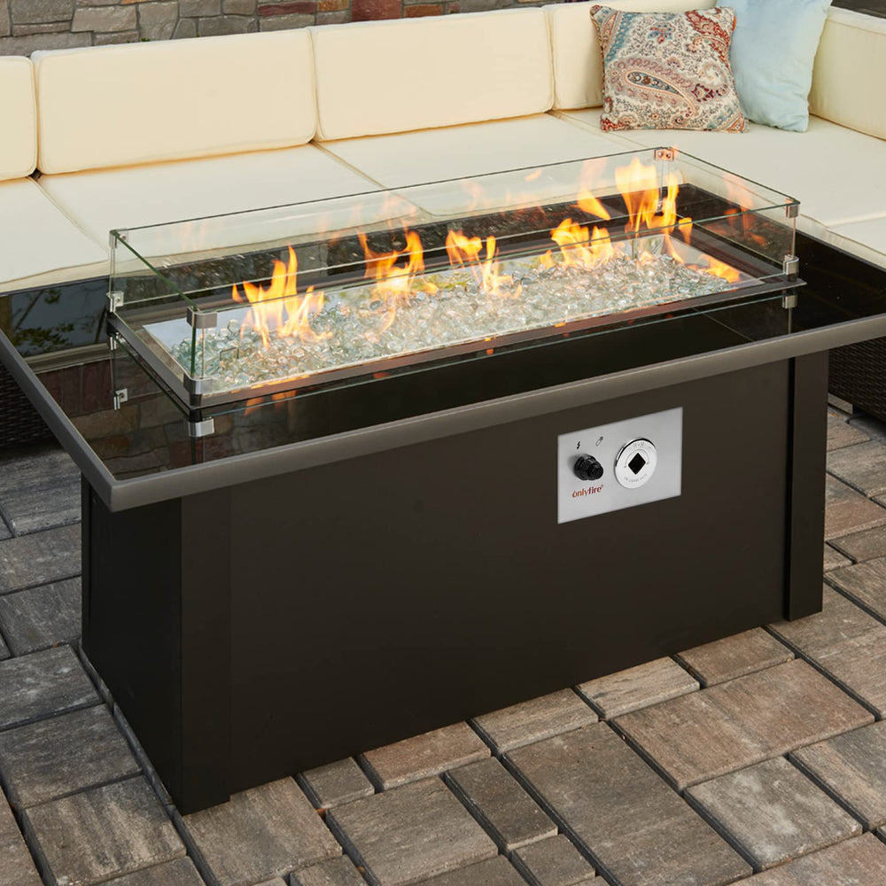 onlyfire installed in firepit demonstrating easy use and clean ignition
