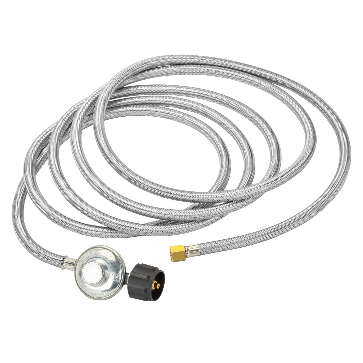 onlyfire hose beside measuring tape showing 15 foot reach for flexible placement
