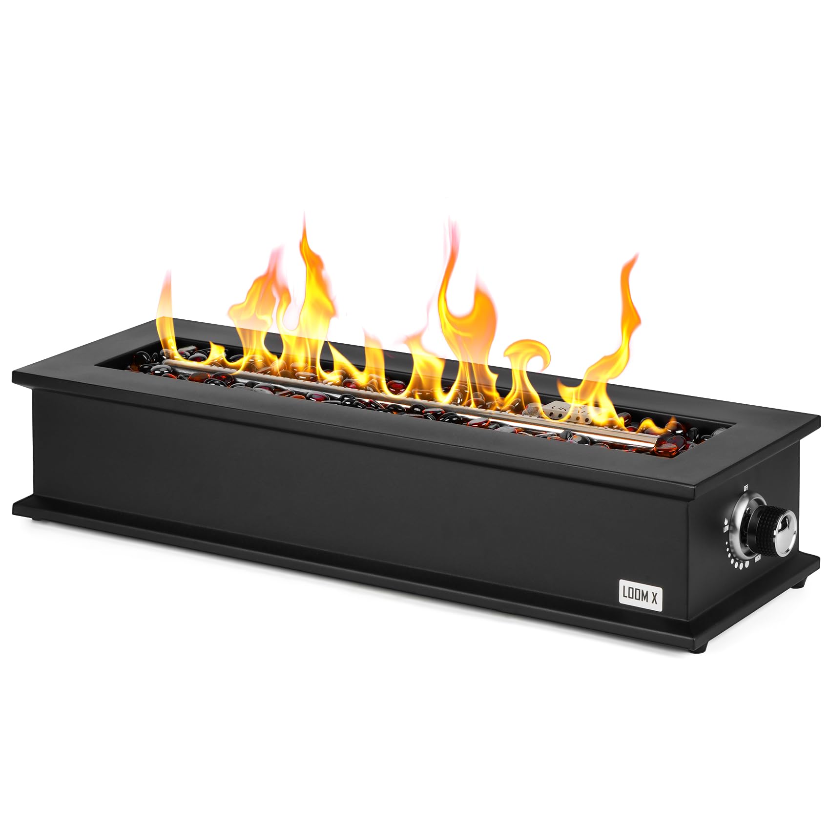 Onlyfire Loom X front view showing sleek rectangular profile and durable finish